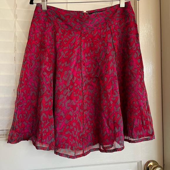 Etcetera Funky Pink Pattern Skirt sz 2 - Picture 2 of 9
